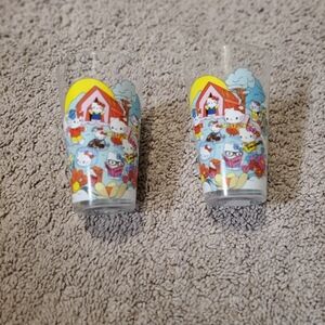 McDonalds Limited Edition Hello Kitty And Snoopy Cups Set Of 2